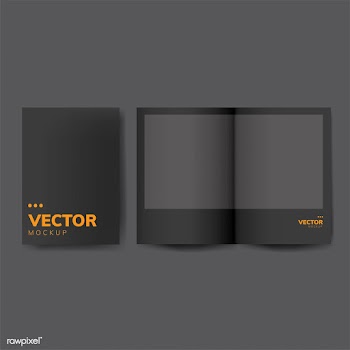 Brochure design template mockup vector | Free stock vector - 496445