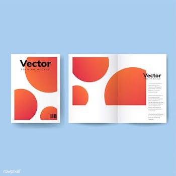 Brochure design template mockup vector | Free stock vector - 496454