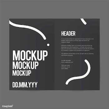 Brochure design template mockup vector | Free stock vector - 496488