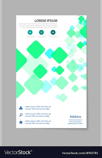Brochure design template vector image