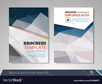 Brochure design template vector image