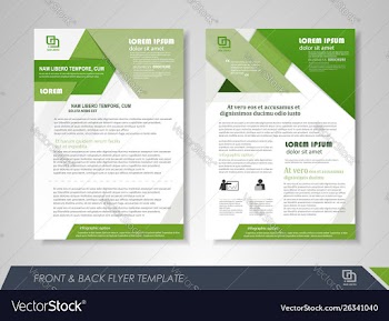 Brochure design template vector image
