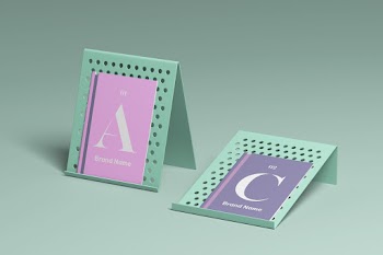 Brochure Display Mockup 01 02 c brand name brand n ame 