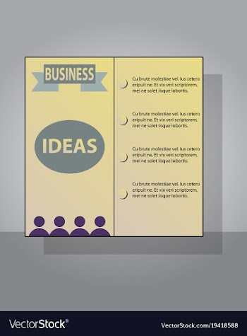 Brochure flyer design layout template size a4 vector image