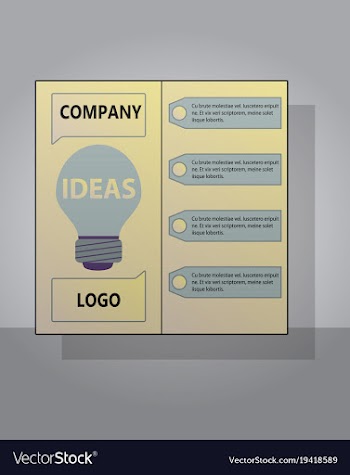 Brochure flyer design layout template size a4 vector image