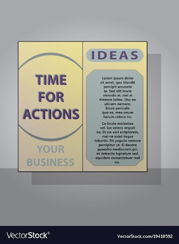 Brochure flyer design layout template size a4 vector image