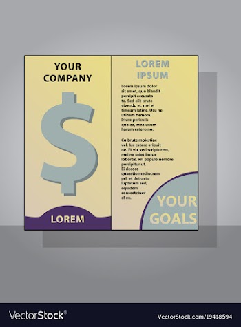 Brochure flyer design layout template size a4 vector image
