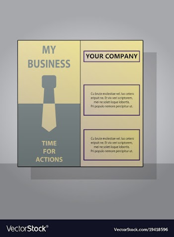 Brochure flyer design layout template size a4 vector image