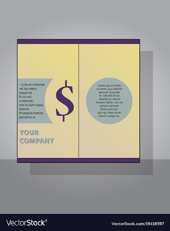 Brochure flyer design layout template size a4 vector image