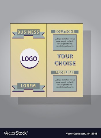 Brochure flyer design layout template size a4 vector image