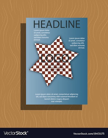 Brochure flyer design layout template size a4 vector image