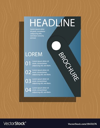 Brochure flyer design layout template size a4 vector image