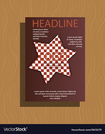 Brochure flyer design layout template size a4 vector image