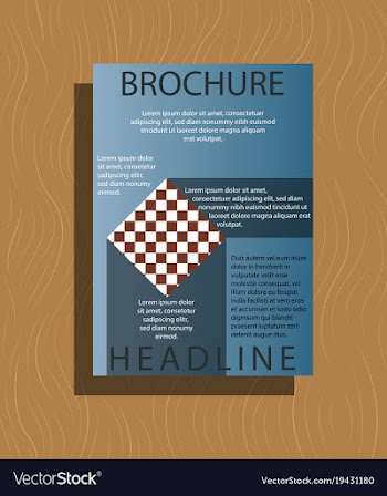 Brochure flyer design layout template size a4 vector image