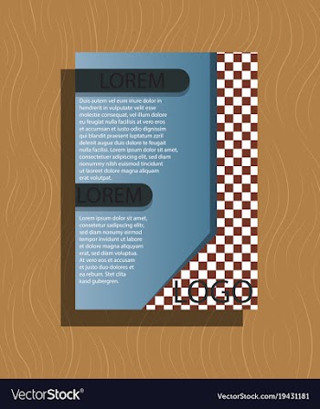 Brochure flyer design layout template size a4 vector image