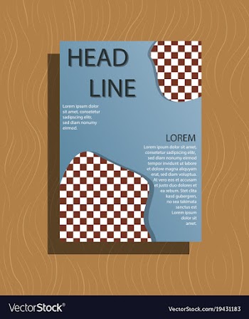 Brochure flyer design layout template size a4 vector image