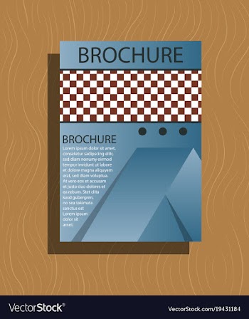 Brochure flyer design layout template size a4 vector image