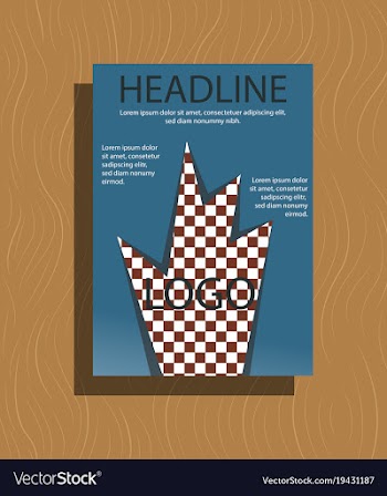 Brochure flyer design layout template size a4 vector image