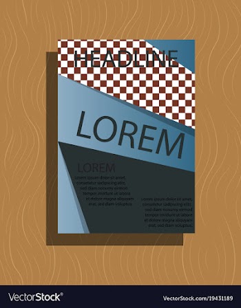 Brochure flyer design layout template size a4 vector image