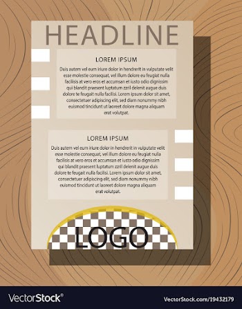 Brochure flyer design layout template size a4 vector image