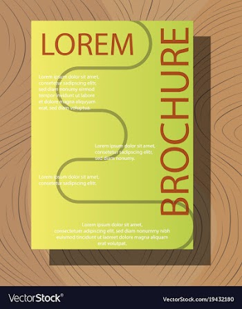 Brochure flyer design layout template size a4 vector image