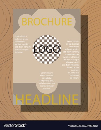 Brochure flyer design layout template size a4 vector image