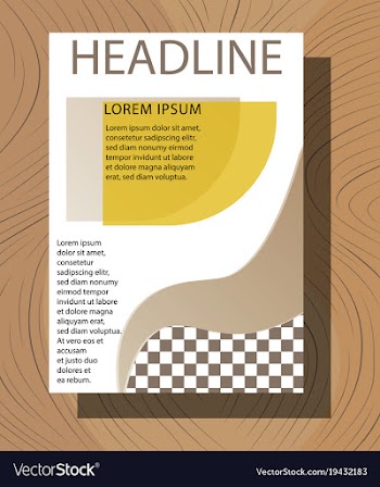 Brochure flyer design layout template size a4 vector image