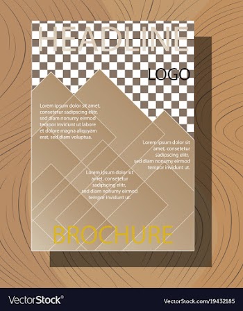 Brochure flyer design layout template size a4 vector image
