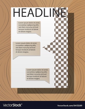 Brochure flyer design layout template size a4 vector image