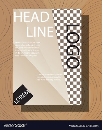 Brochure flyer design layout template size a4 vector image