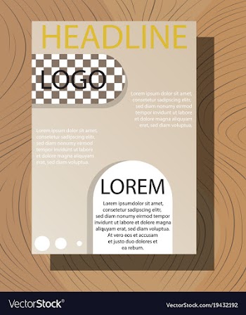 Brochure flyer design layout template size a4 vector image