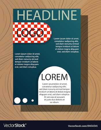 Brochure flyer design layout template size a4 vector image
