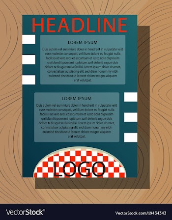 Brochure flyer design layout template size a4 vector image
