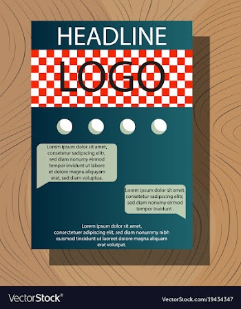 Brochure flyer design layout template size a4 vector image