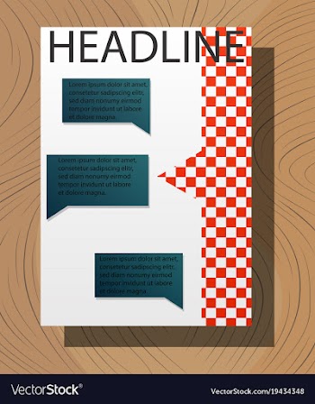 Brochure flyer design layout template size a4 vector image