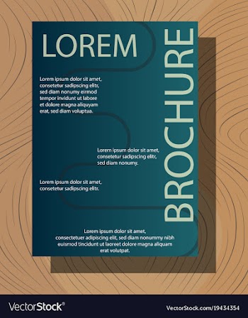 Brochure flyer design layout template size a4 vector image