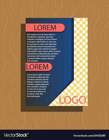 Brochure flyer design layout template size a4 vector image
