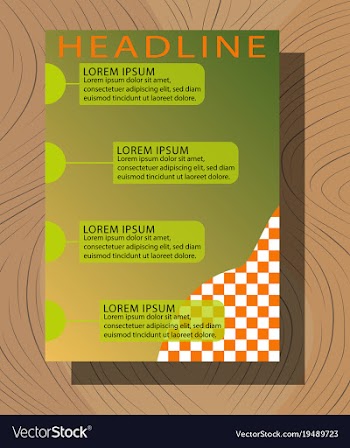 Brochure flyer design layout template size a4 vector image