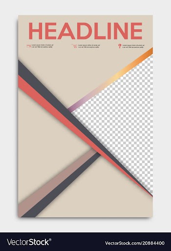 Brochure flyer design layout template size a4 vector image