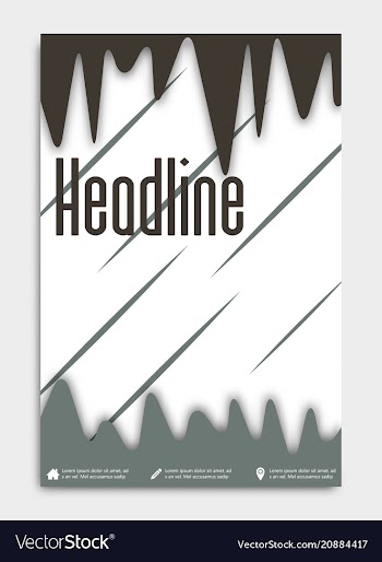 Brochure flyer design layout template size a4 vector image
