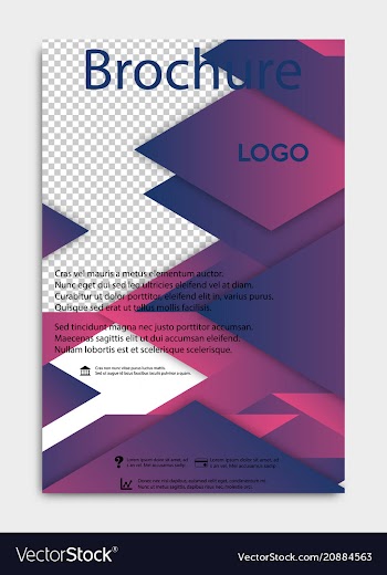 Brochure flyer design layout template size a4 vector image