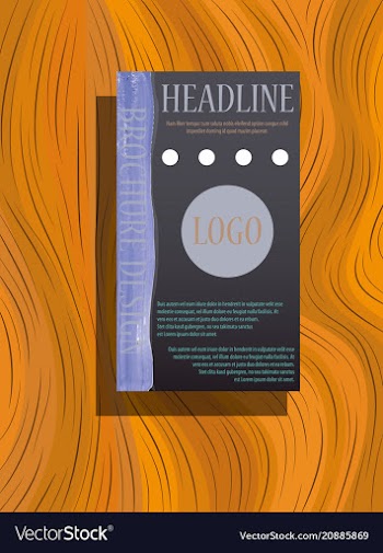 Brochure flyer design layout template size a4 vector image