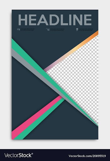 Brochure flyer design layout template size a4 vector image