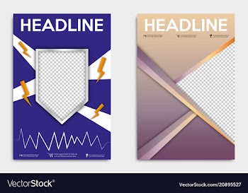 Brochure flyer design layout template size a4 vector image
