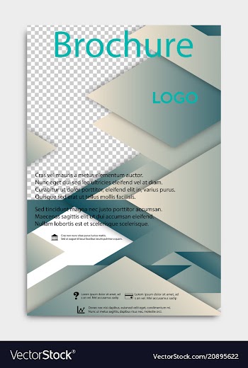 Brochure flyer design layout template size a4 vector image