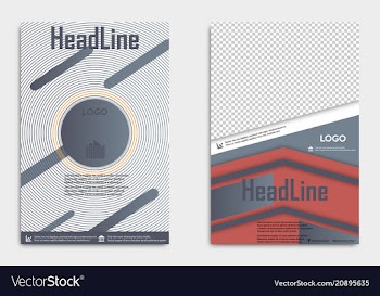 Brochure flyer design layout template size a4 vector image