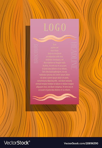 Brochure flyer design layout template size a4 vector image