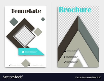 Brochure flyer design layout template size a4 vector image