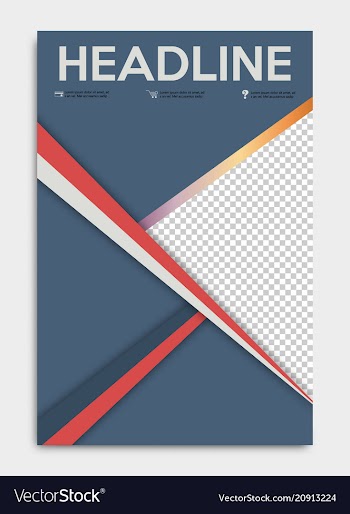 Brochure flyer design layout template size a4 vector image