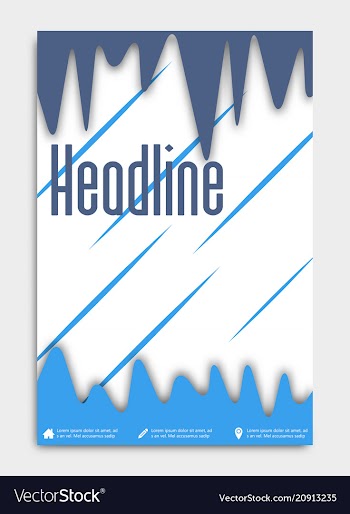 Brochure flyer design layout template size a4 vector image